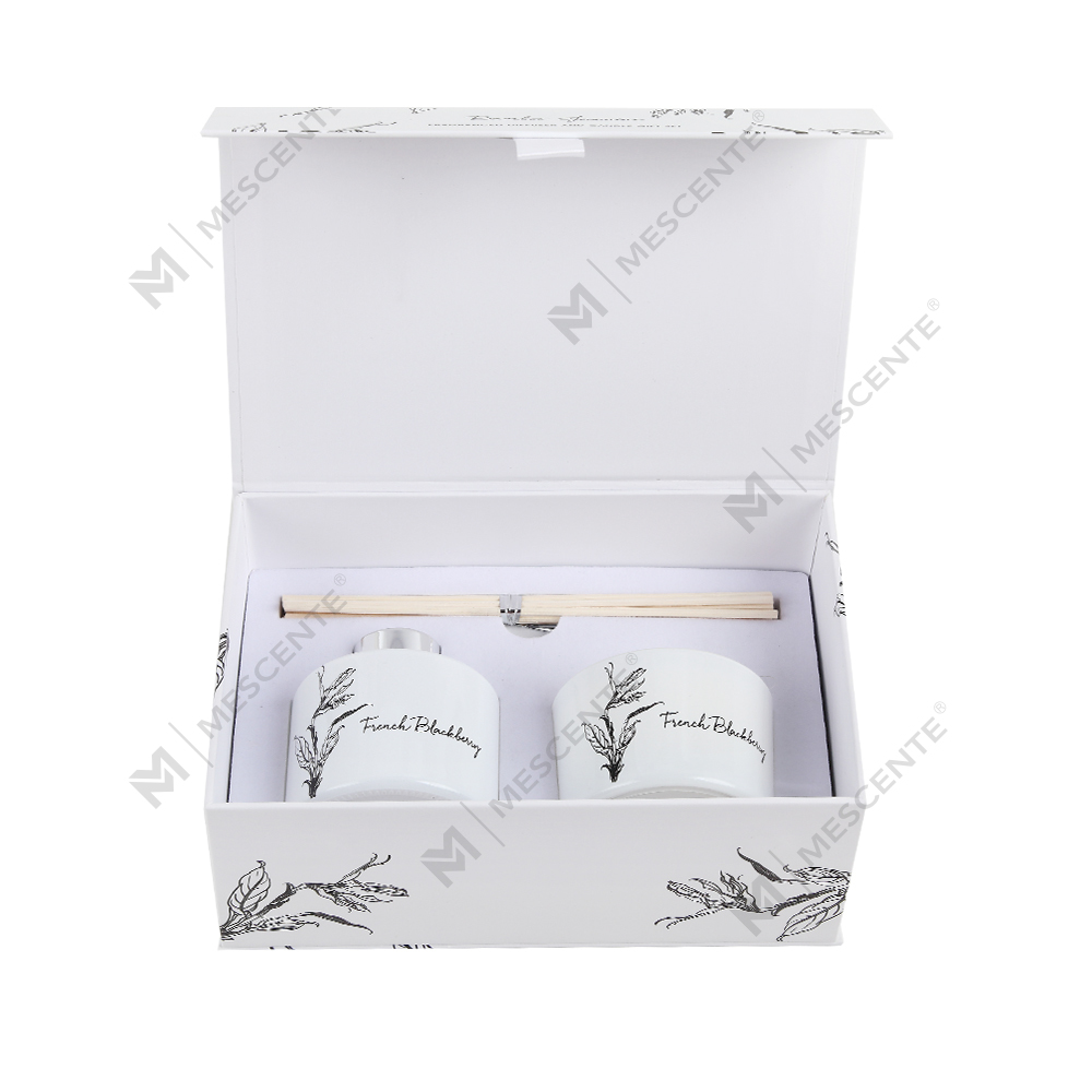پخش کننده عطر نی و ست هدیه شمع معطر لیبل خصوصی Mescente عمده فروشی