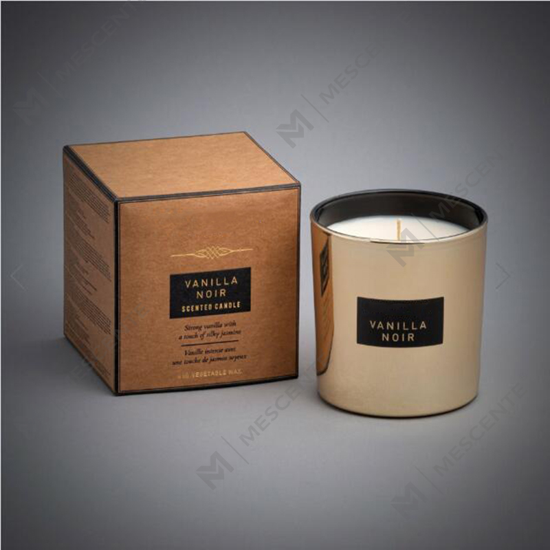 شمع سویا معطر شیشه ای آینه ای با ظرفیت 540 گرم