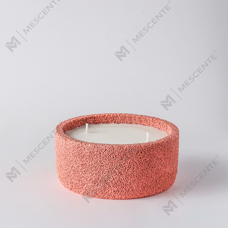 شمع های ستون معنوی لوگوی لوکس دست ساز M&Scent شیشه ای معطر با کریستال، شمع فتیله ای 3 عدد
