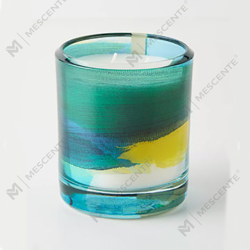 M&Scent عمده فروشی تزیینات سفارشی لوکس لیبل خصوصی شمع های موم سویا معطر کریستال مشکی شیشه ای