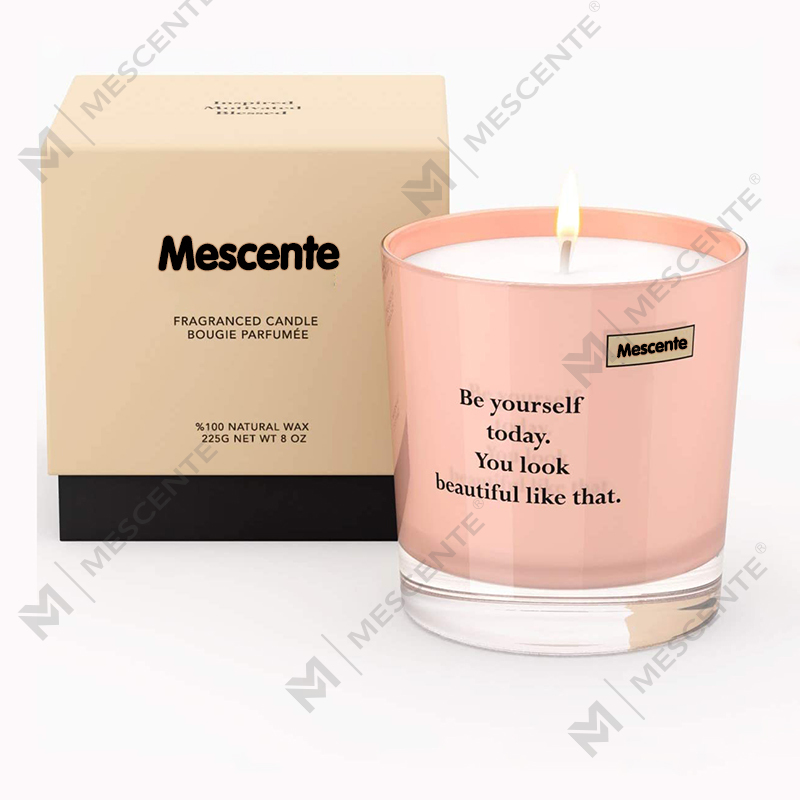M&Scent عمده فروشی لیبل خصوصی شیشه های لوکس شمع های موم سویا