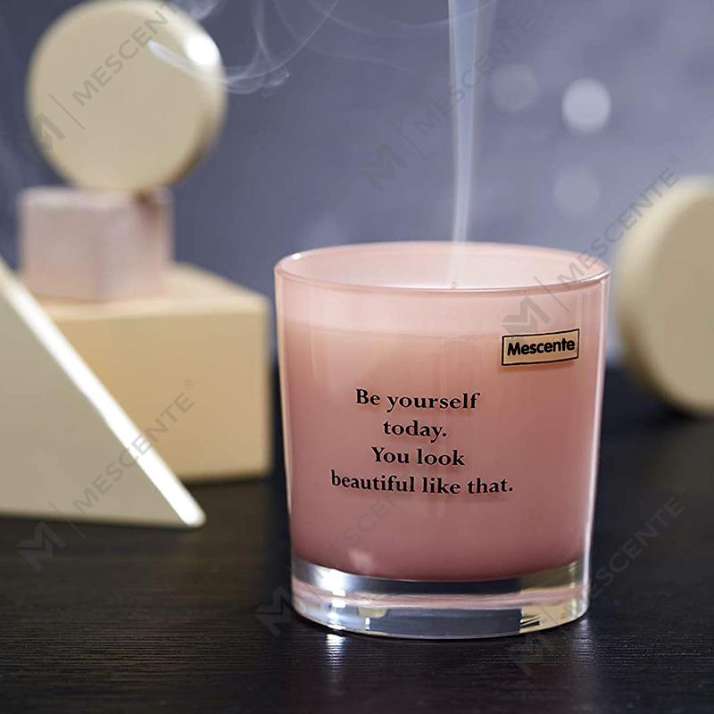 M&Scent عمده فروشی لیبل خصوصی شیشه های لوکس شمع های موم سویا