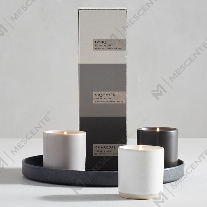 ست کادویی شمع معطر سرامیکی لوکس لیبل شخصی سفارشی A29218-Valuables