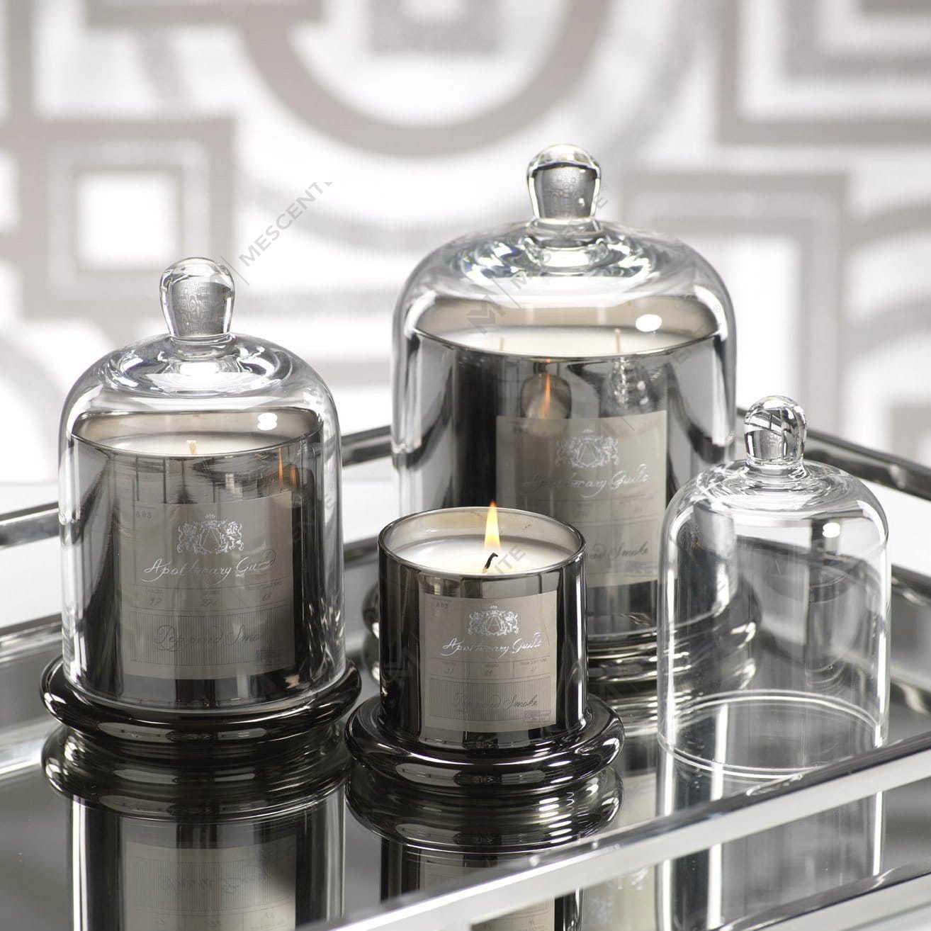 کاور گنبدی شیشه ای زنگ عروسی رمانتیک تزئینی M&Scent شمع معطر A29275