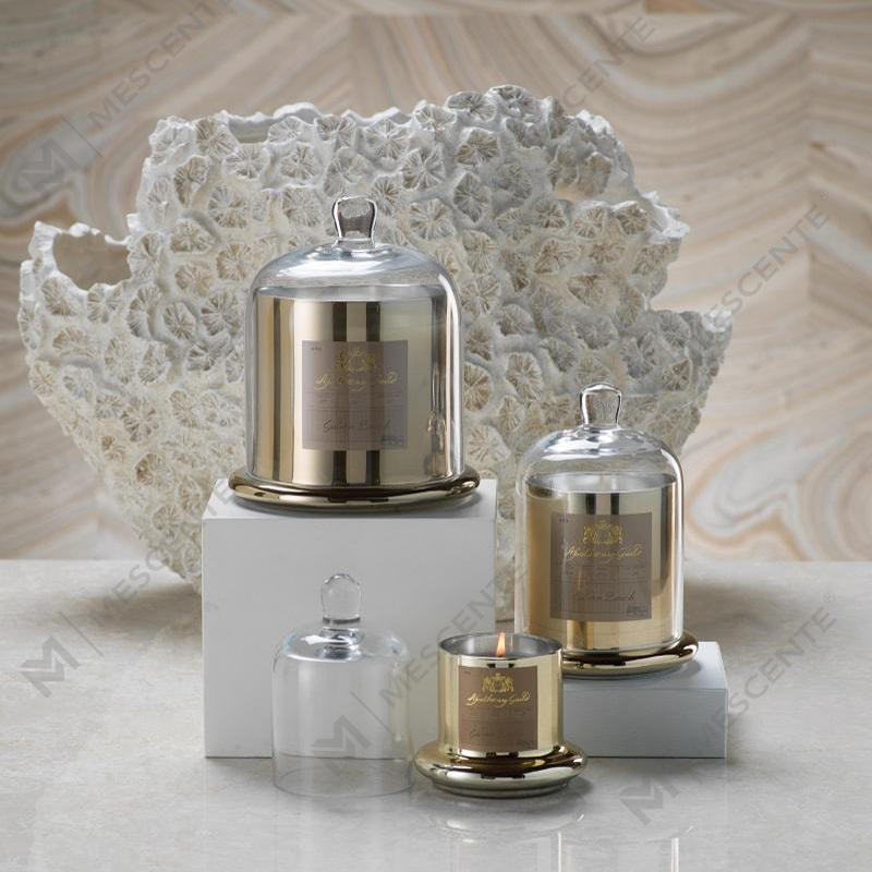 کاور گنبدی شیشه ای زنگ عروسی رمانتیک تزئینی M&Scent شمع معطر A29275