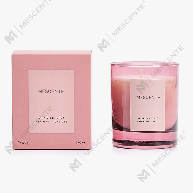 Mescente لیبل خصوصی عمده فروشی ارزان شمع معطر شراب فله شخصی شمع معطر سویا در شیشه درب دار