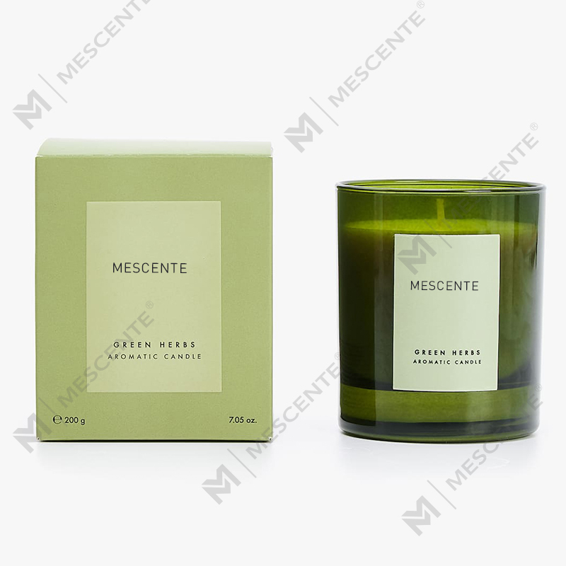 Mescente لیبل خصوصی عمده فروشی ارزان شمع معطر شراب فله شخصی شمع معطر سویا در شیشه درب دار