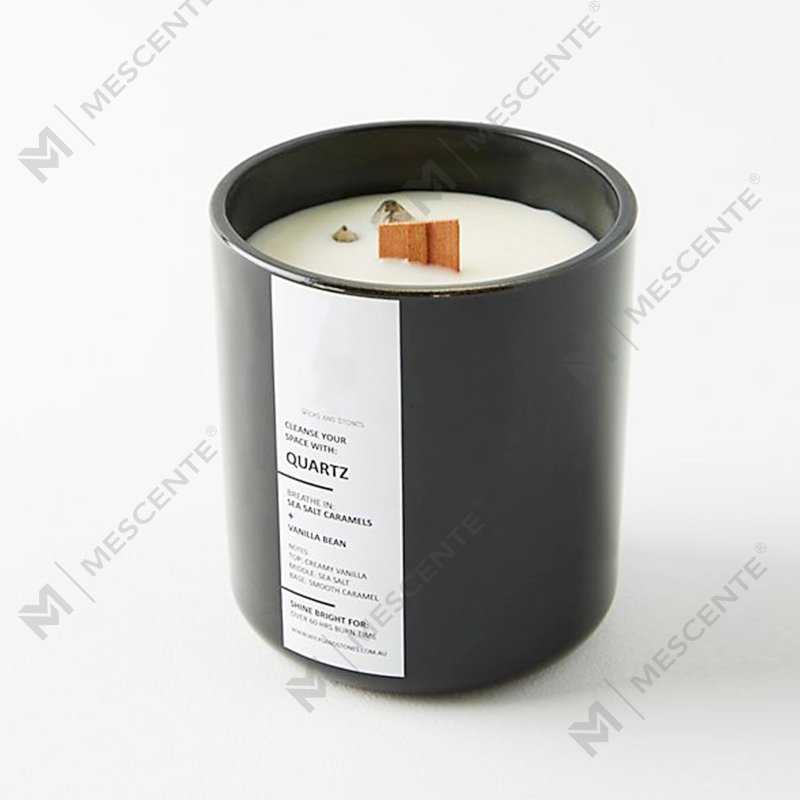 شمع های سویا معطر چای سفید با برچسب خصوصی Mescente In Jars