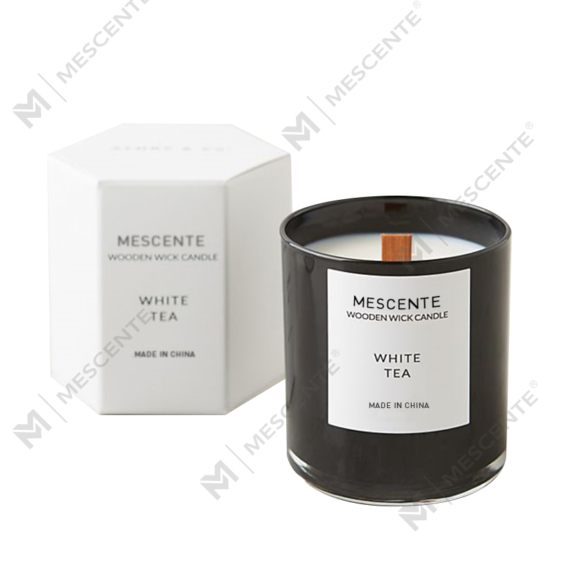 شمع های سویا معطر چای سفید با برچسب خصوصی Mescente In Jars