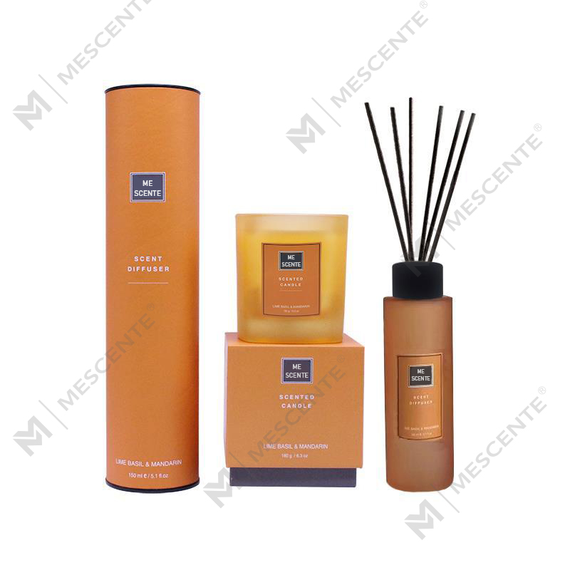ست هدیه 150 میلی لیتری عطر نی دیفیوزر خانگی با شمع معطر A99189