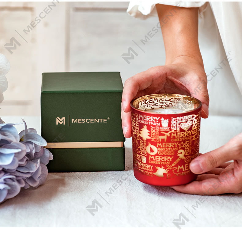 عطر تعطیلات M&Scent هدیه کریسمس بدون دود شمع معطر جام ستاره ای آسمان با دست