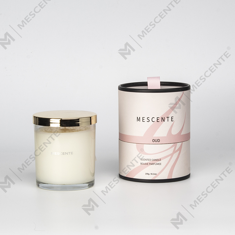 شمع های معطر کریسمس لیبل خصوصی لوکس Mescente با فتیله چوبی