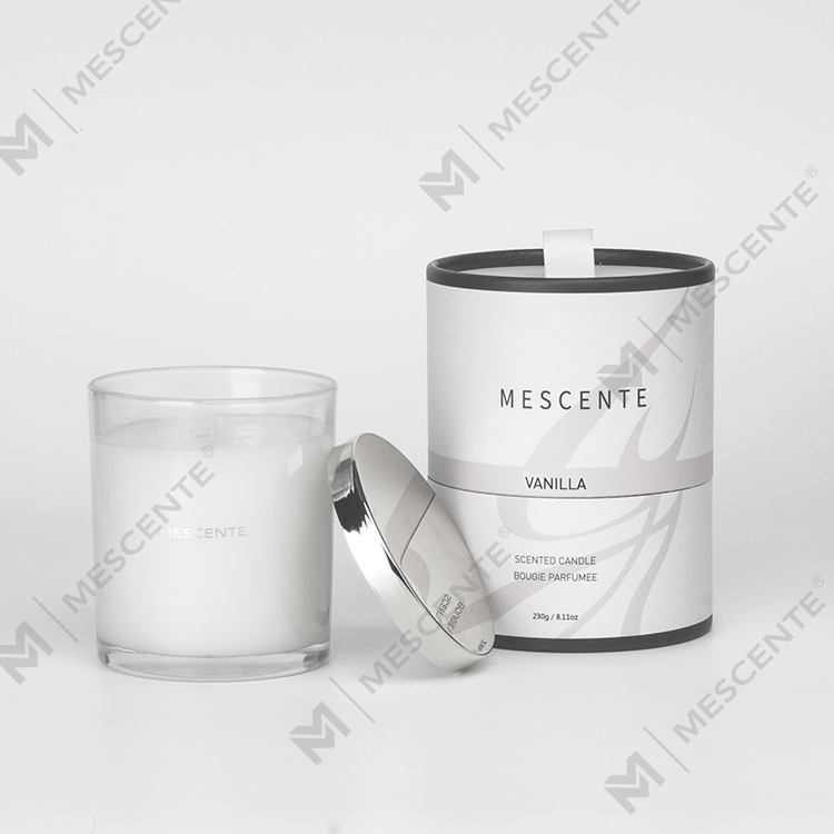شمع های معطر کریسمس لیبل خصوصی لوکس Mescente با فتیله چوبی