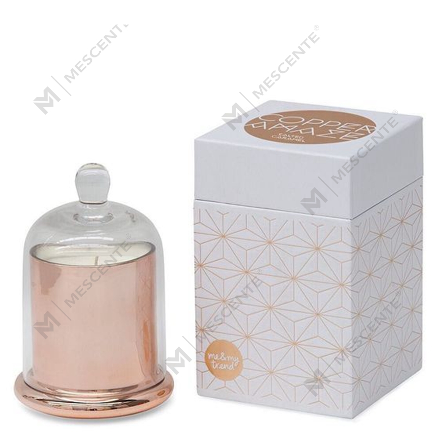 پوشش گنبدی نقره ای لوکس Mescente شیشه گنبدی جا شمعی معطر