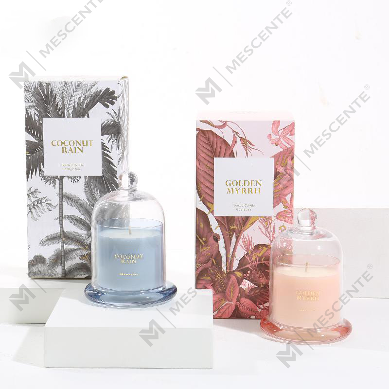 لوگوی سفارشی M&Scent جعبه های لوکس واکس 100% طبیعی مینی شمع خانگی هدیه