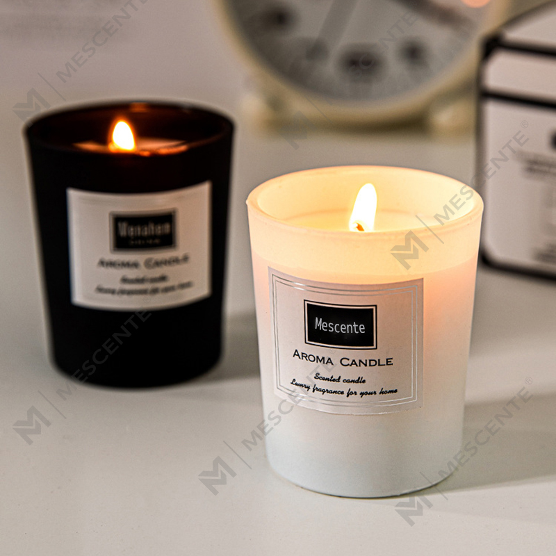 شمع های موم سویا معطر با گل صد تومانی چاپ سفارشی M&Scent، شمع معطر دیجیتال