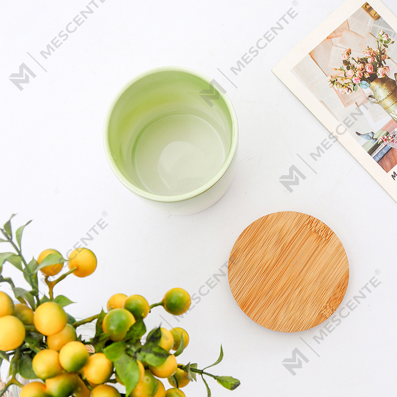 برچسب خصوصی M&Scent دکوراسیون منزل شمع های معطر سفارشی در شیشه های شمع سرامیکی