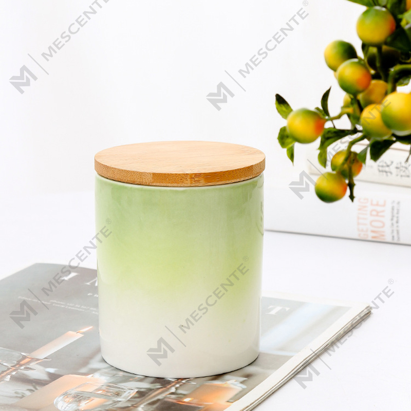 برچسب خصوصی M&Scent دکوراسیون منزل شمع های معطر سفارشی در شیشه های شمع سرامیکی