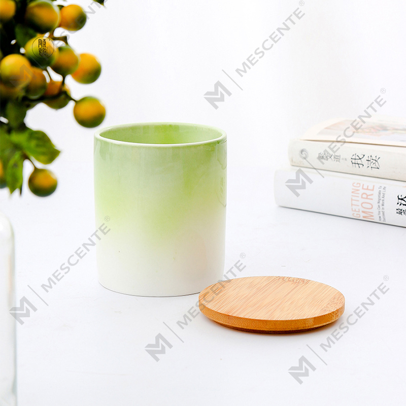 برچسب خصوصی M&Scent دکوراسیون منزل شمع های معطر سفارشی در شیشه های شمع سرامیکی