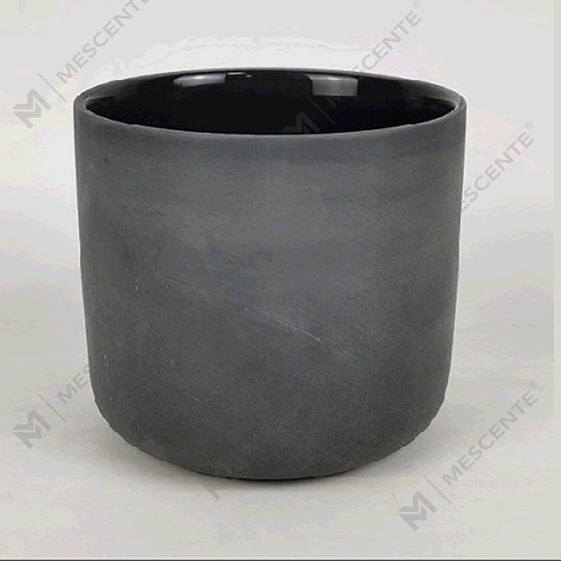 عمده فروشی M&Scent شیشه شمع کریسمس سفید مات شده نقره ای 3 فیتیله ای مدرن با درب بامبو