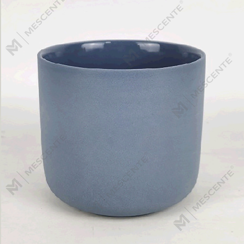 عمده فروشی M&Scent شیشه شمع کریسمس سفید مات شده نقره ای 3 فیتیله ای مدرن با درب بامبو
