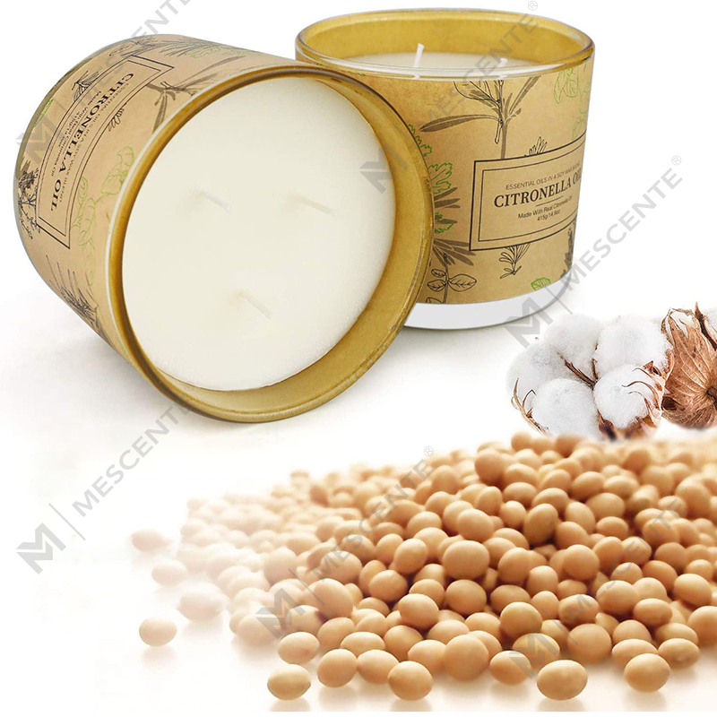 مجموعه شمع های روغنی سیترونلا آروماتراپی 3 شیشه فیتیله ای با ماندگاری طولانی برای بالکن پاسیو باغ خانه