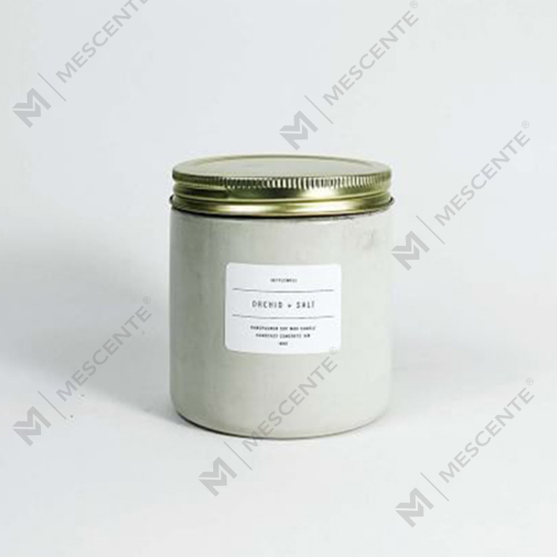 شمع معطر شیشه سفارشی سفید با درب