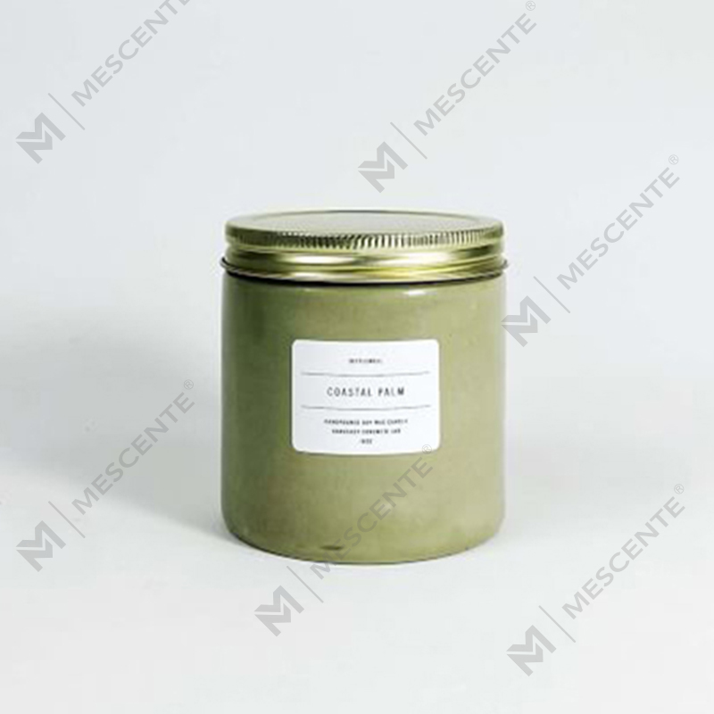 شمع معطر شیشه سفارشی سفید با درب
