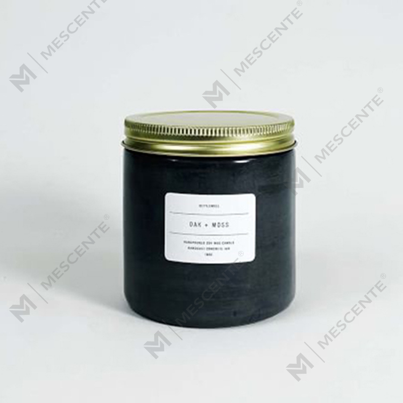 شمع معطر شیشه سفارشی سفید با درب