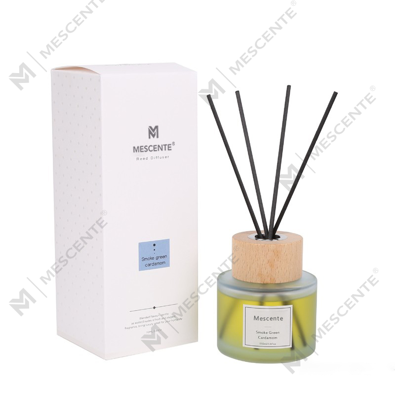 پخش کننده نی بطری شیشه ای لیبل خصوصی لوکس با درپوش عمده فروشی M&Scent
