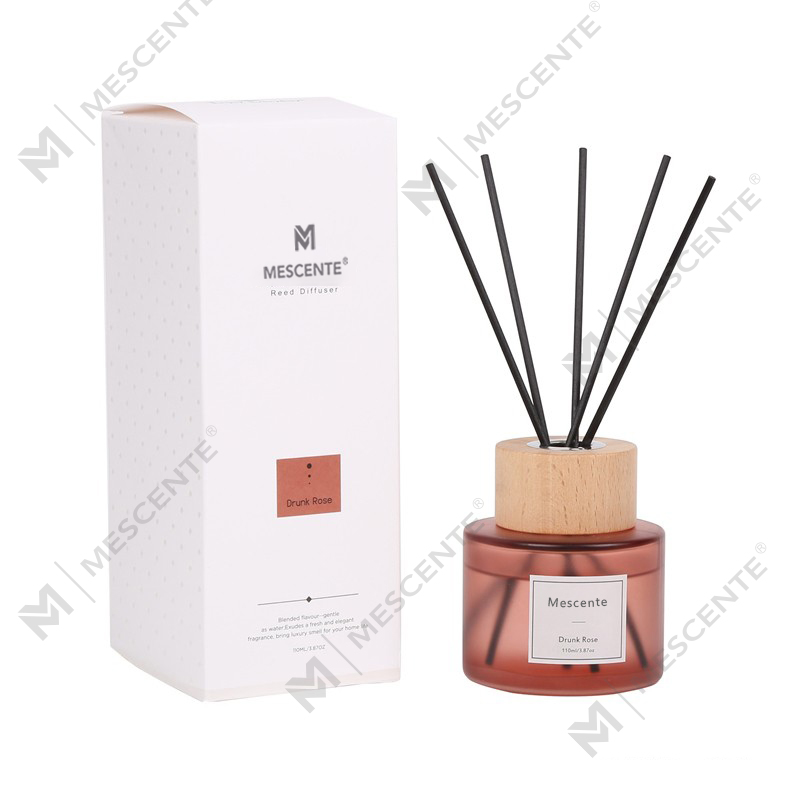 پخش کننده نی بطری شیشه ای لیبل خصوصی لوکس با درپوش عمده فروشی M&Scent