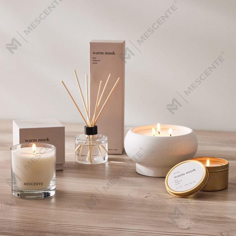 پخش کننده نی گل برچسب خصوصی لوکس سفارشی M&Scent با جعبه