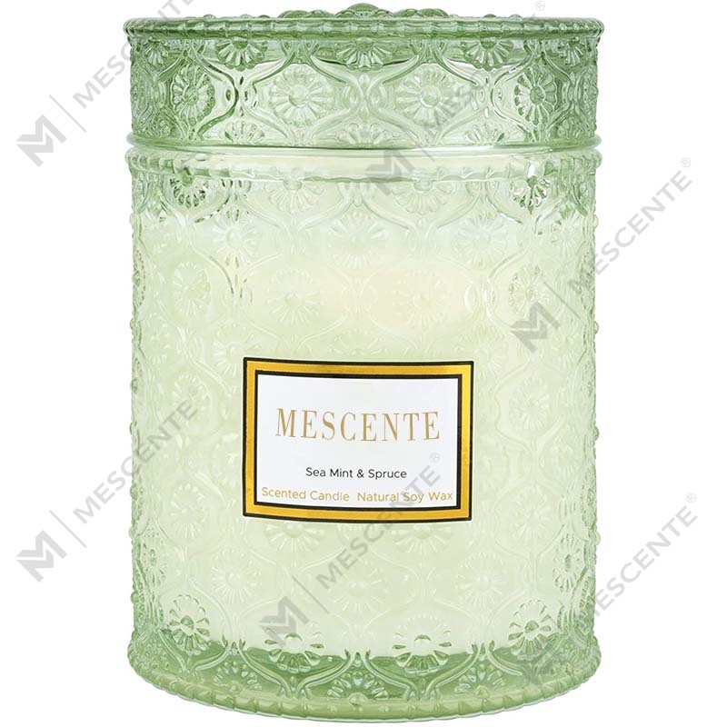 M&S cent خانگی اکالیپتوس نعناع سویا موم خشک شده گل شمع اسپا