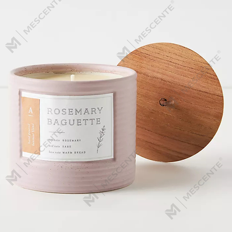 شیشه های سرامیکی رنگی لیبل خصوصی M&Scent شمع های شیک موم سویا معطر