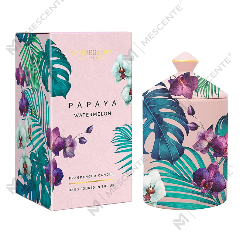 شمع لیوانی رنگ شهری بوتانیک شهری M&Scent با جعبه تاشو