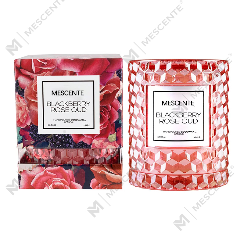M&Scent تزیین کریسمس سفارشی Blackberry Rose Oud Candle