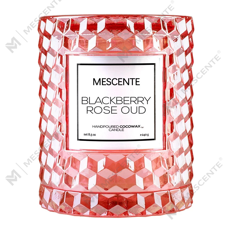 M&Scent تزیین کریسمس سفارشی Blackberry Rose Oud Candle