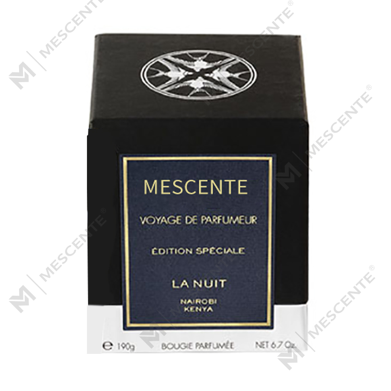 شمع معطر وانیلی پایه دار شیشه ای لوکس دست ساز M&Scent با کریستال