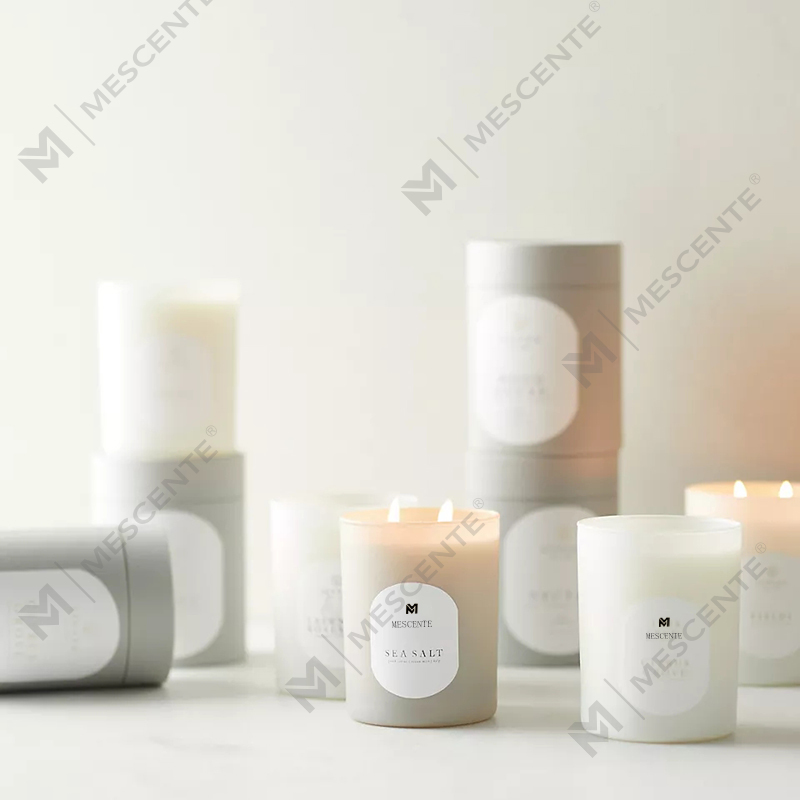 شمع‌های کریستال موم سویا با معطر طبیعی مدیتیشن با لوگوی سفارشی M&Scent