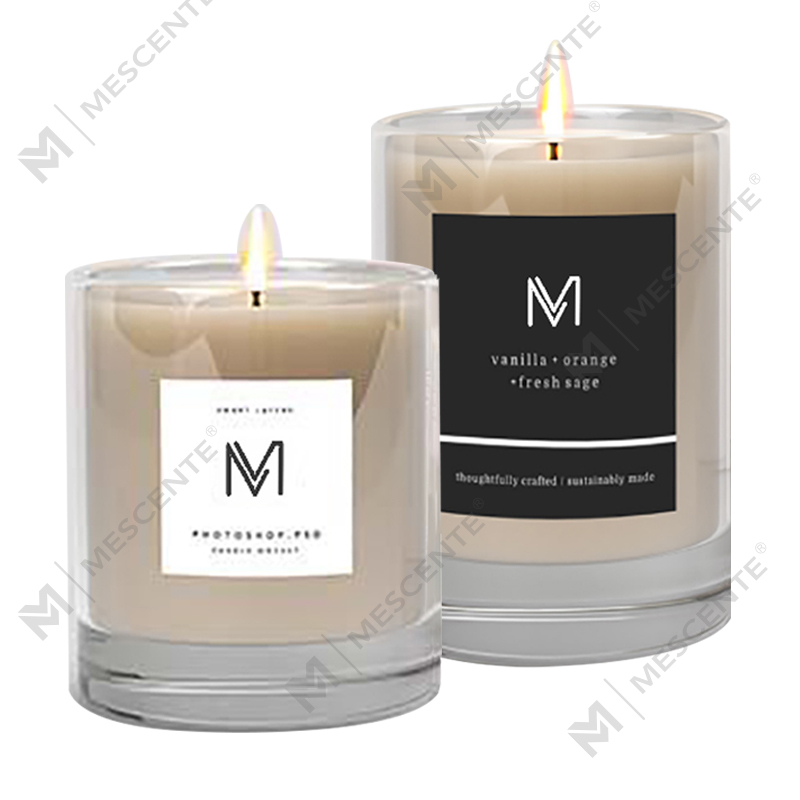 کارخانه عمده فروشی M&Scent به طور مستقیم شمع های معطر موم سویا با برچسب خصوصی لوکس با جعبه به صورت عمده