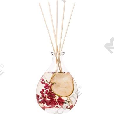 M&Scent به صورت عمده فروشی برچسب خصوصی بطری شیشه ای چوب حصیری ست پخش کننده نی با درپوش
