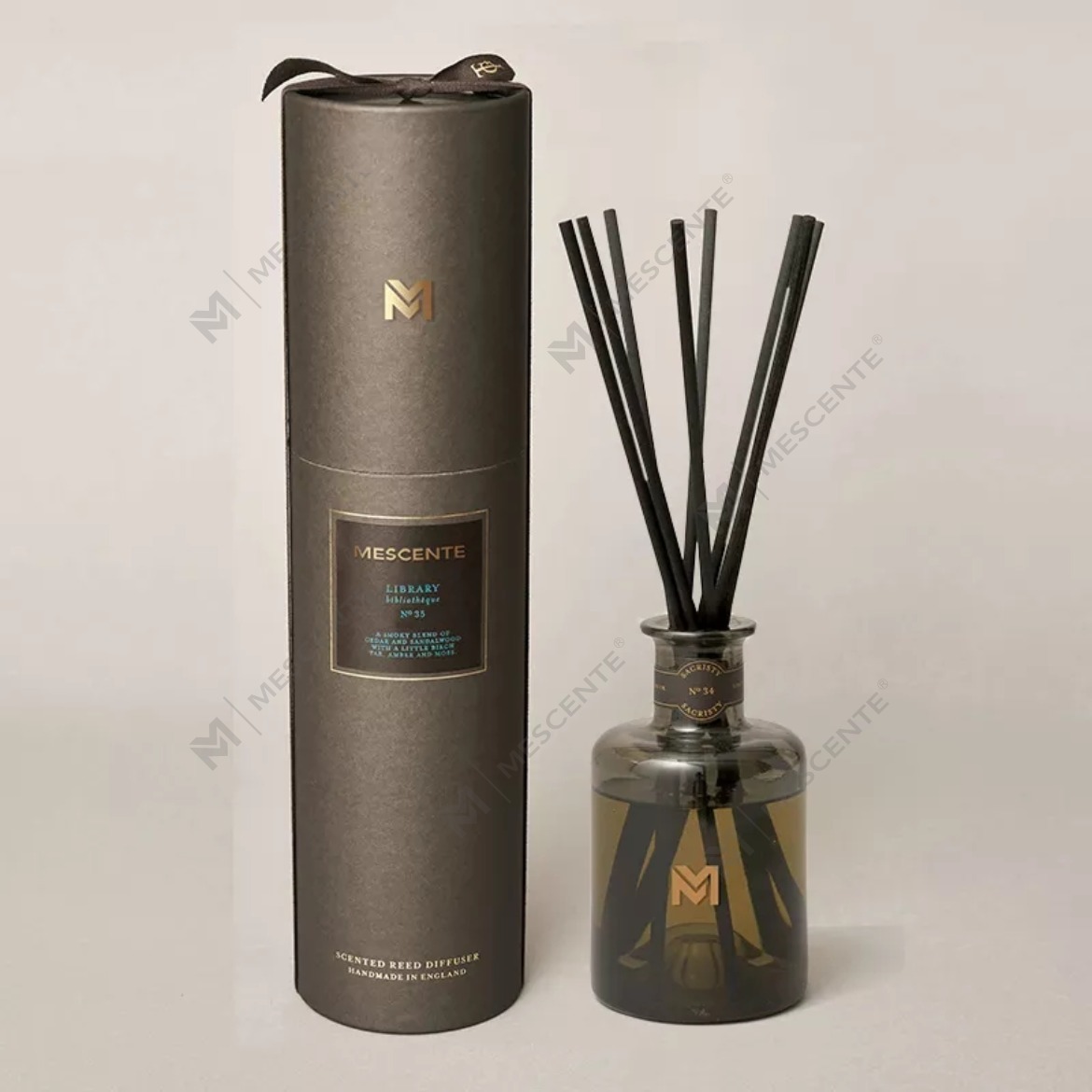 M&Scent عمده فروشی لوکس 500 میلی لیتری پخش کننده بطری مشکی پخش کننده نی عطر نی با جعبه هدیه