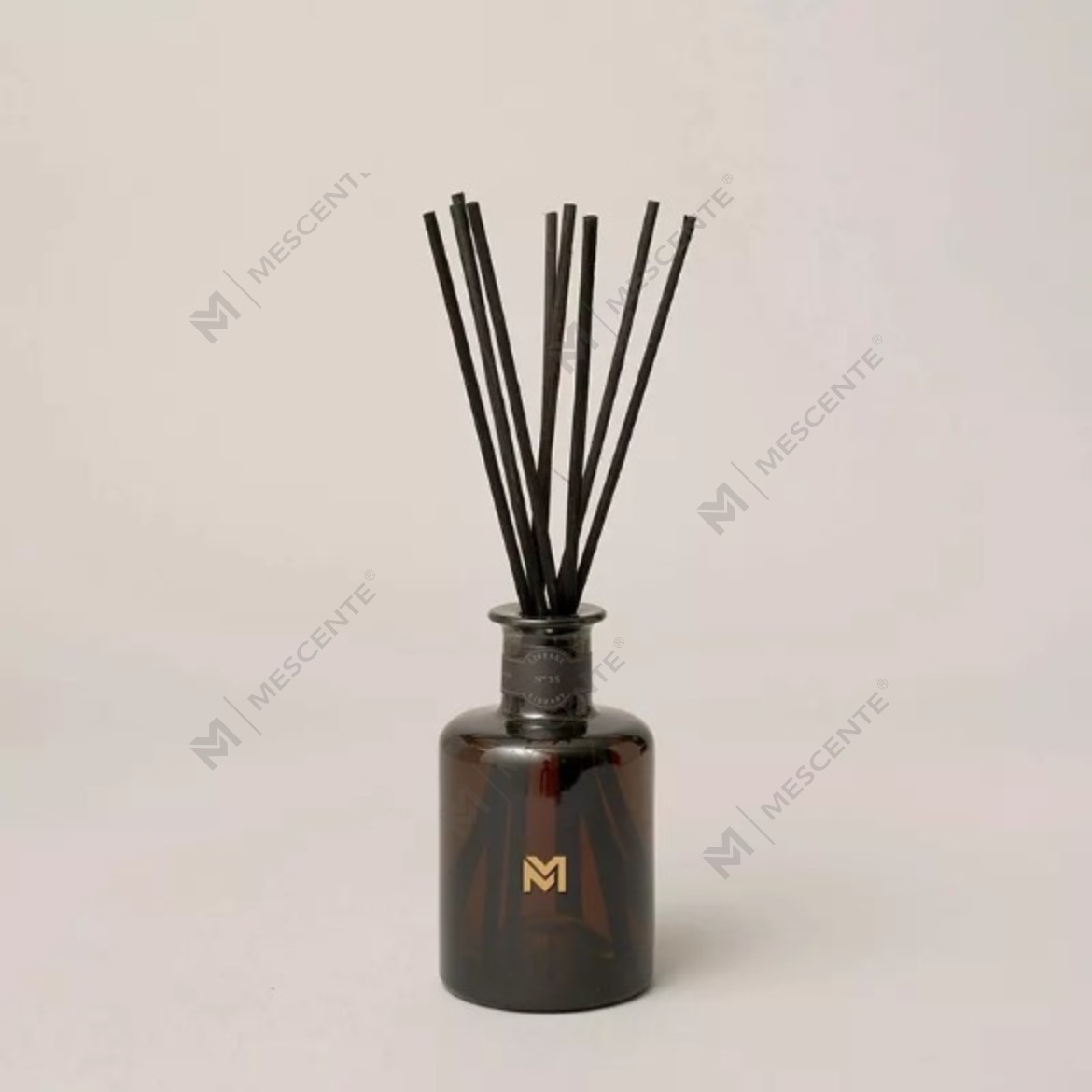 M&Scent عمده فروشی لوکس 500 میلی لیتری پخش کننده بطری مشکی پخش کننده نی عطر نی با جعبه هدیه