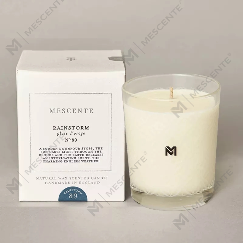 M&Scent عمده فروشی جدید لوکس لیبل خصوصی سفارشی کریسمس شیشه کریستال کرزن شمع سویا معطر با درب