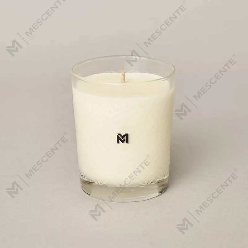 M&Scent عمده فروشی جدید لوکس لیبل خصوصی سفارشی کریسمس شیشه کریستال کرزن شمع سویا معطر با درب