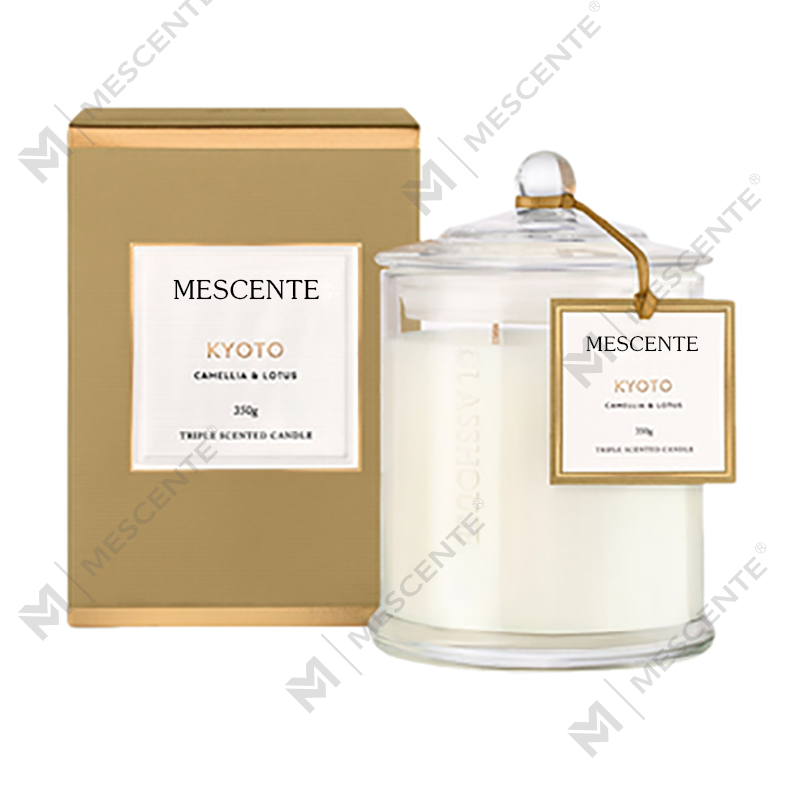 M&Scent عمده فروشی لوکس لیبل خصوصی سفارشی کریسمس شمع سویا معطر با درب شیشه ای